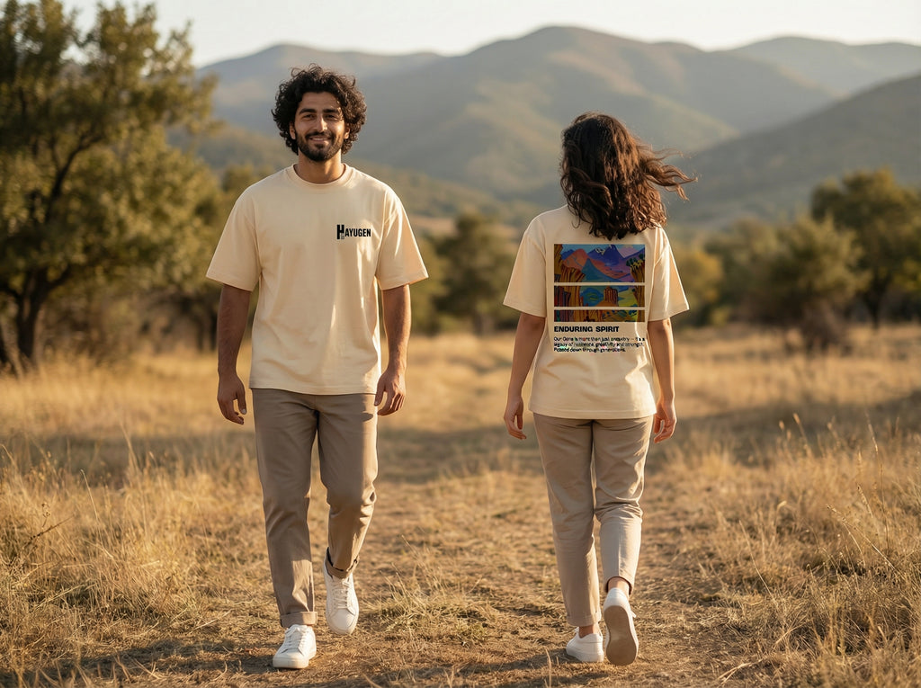 HAYUGEN Heritage Grid T-Shirt | Armenian Streetwear
