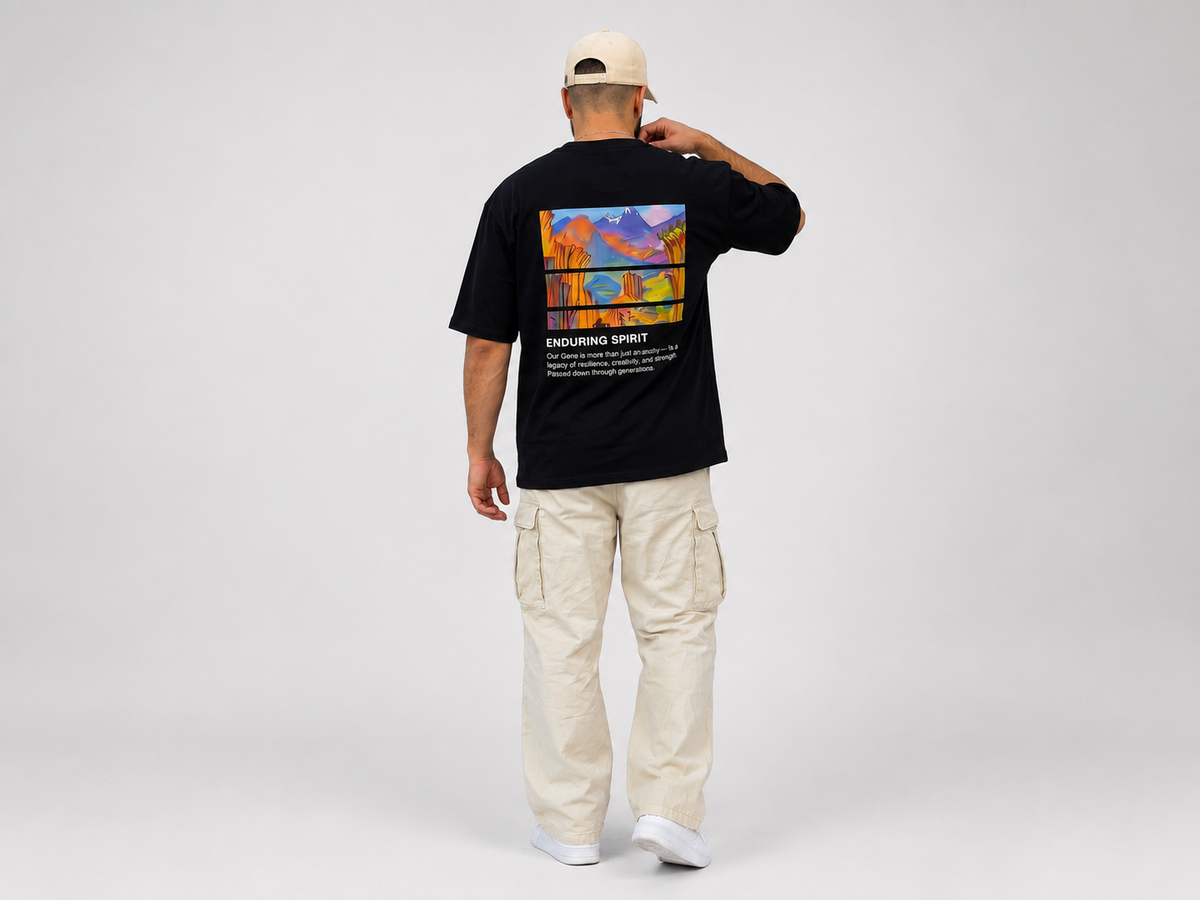 Saryan Black T-Shirt | Armenian Art Streetwear | HAYUGEN