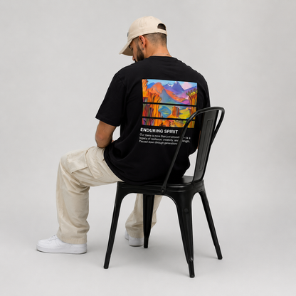 Saryan Black T-Shirt | Armenian Art Streetwear | HAYUGEN