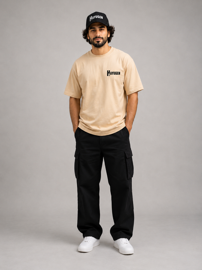 Saryan Beige T-Shirt | Armenian Art Streetwear | HAYUGEN