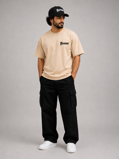 Saryan Beige T-Shirt | Armenian Art Streetwear | HAYUGEN