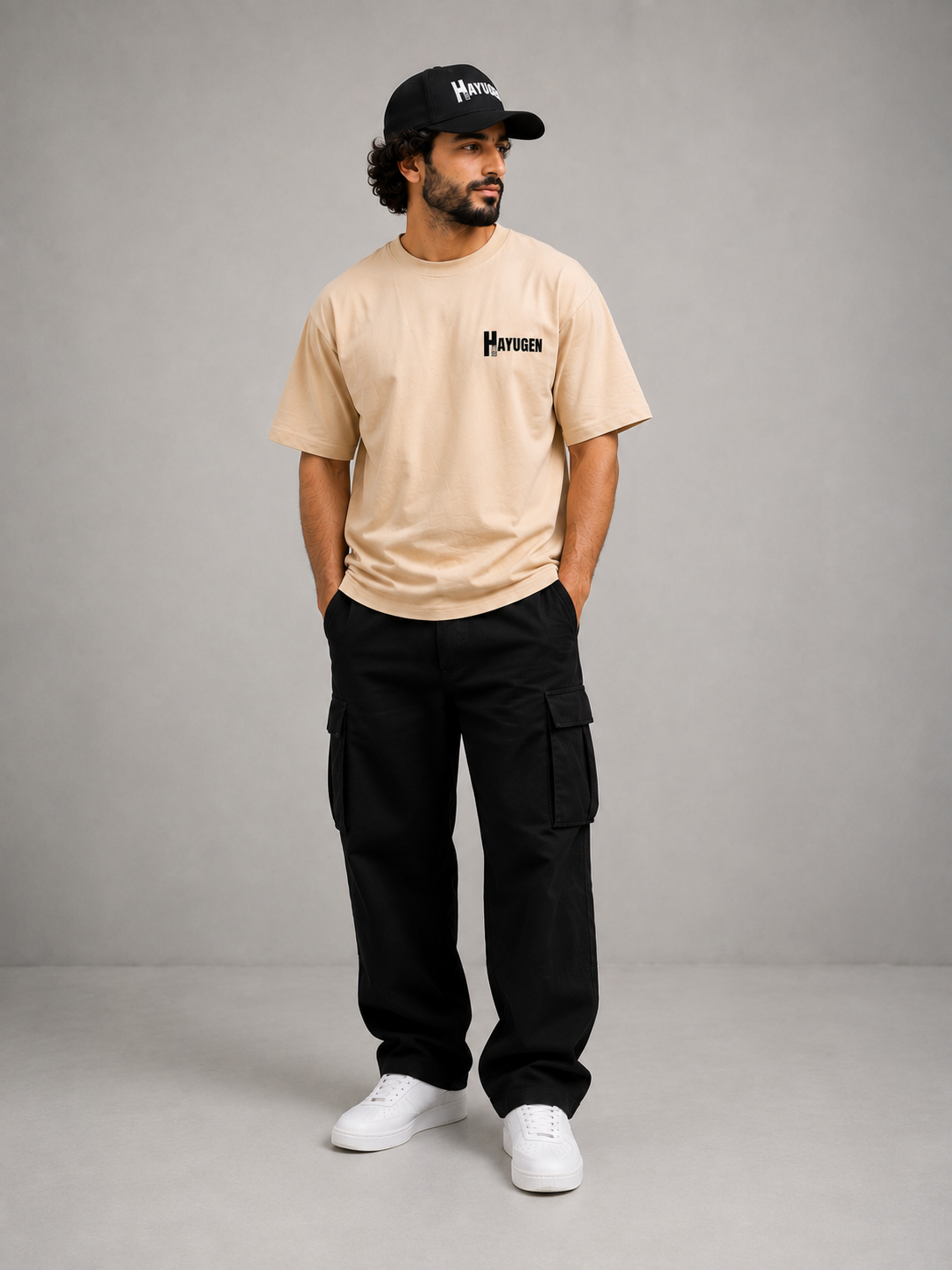Saryan Beige T-Shirt | Armenian Art Streetwear | HAYUGEN