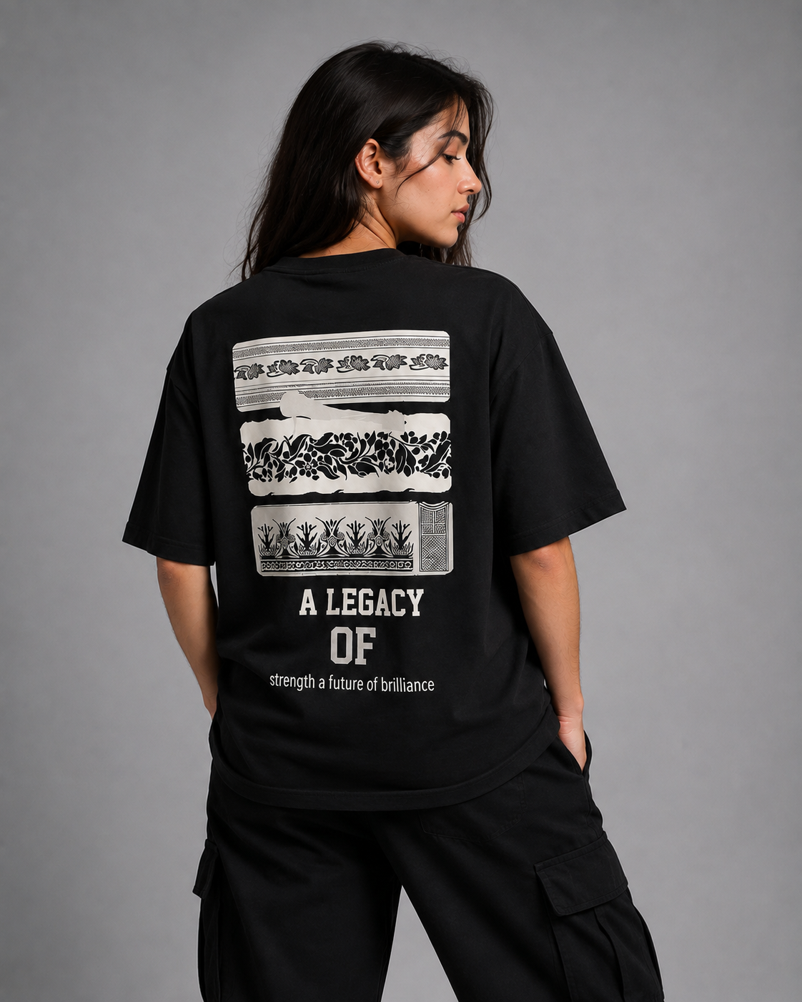 Heritage Signal Black Oversized T-Shirt