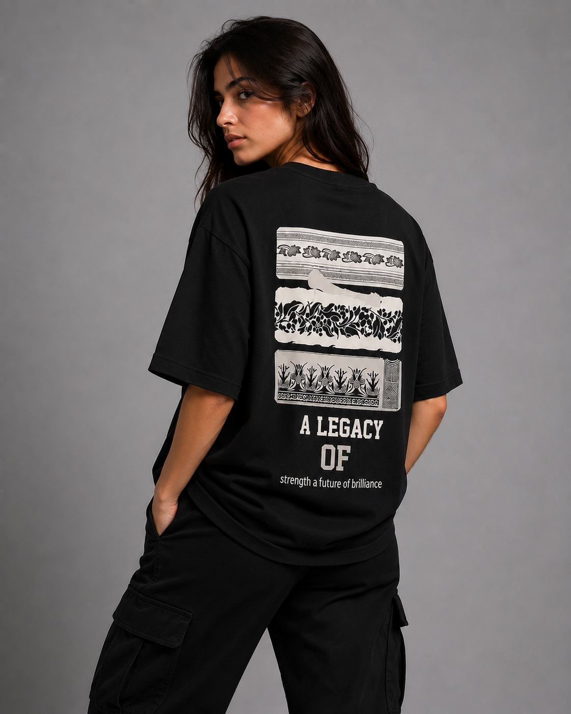 Heritage Signal Black Oversized T-Shirt