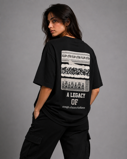 Heritage Signal Black Oversized T-Shirt