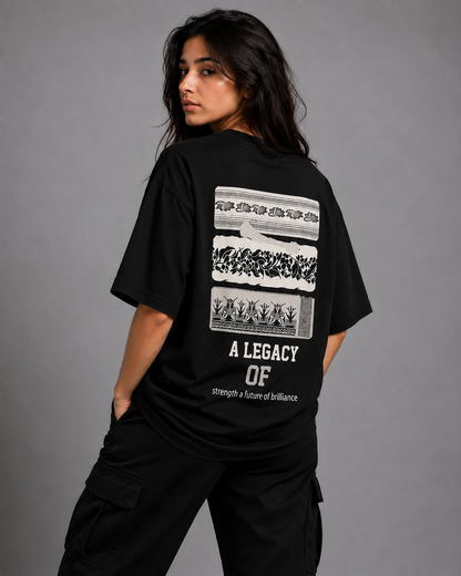 Heritage Signal Black Oversized T-Shirt