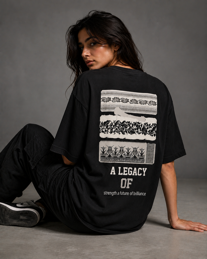 Heritage Signal Black Oversized T-Shirt